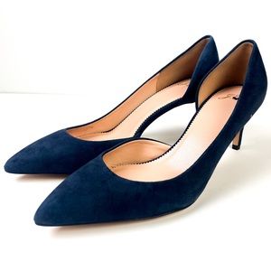 J Crew Lucie Suede Pumps J8205 Heels Blue New